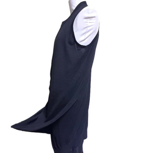 Alexander Wang Merino Wool Black Split Dress - Picture 6 of 9